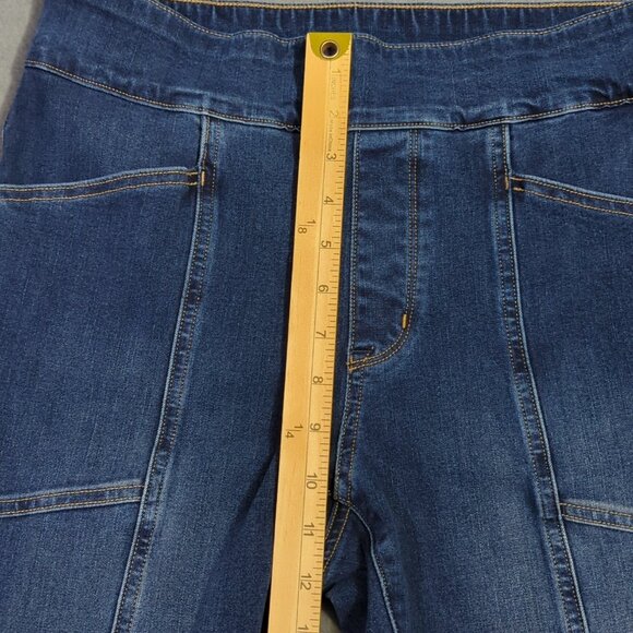 Duluth Trading Co. Jeans Women's 6 Regular Blue Jean-Netics Pull-On Skinny Denim - Picture 6 of 12